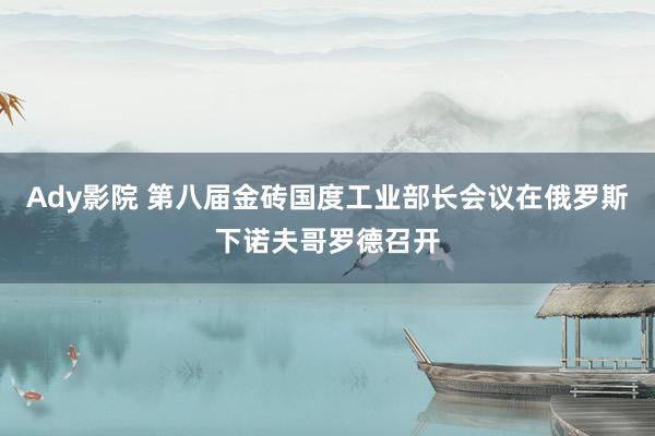 Ady影院 第八届金砖国度工业部长会议在俄罗斯下诺夫哥罗德召开